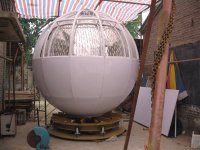 圆球旋转灯箱 楼顶旋转标志 北京一块八科技制造